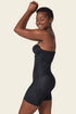 Leonisa Strapless Sculpting Step-in Body Shaper With Short Bottom